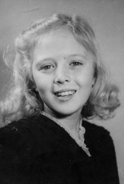 Ann-Mari Jonsson, dotter till vaktmästare Nils Jonsson Folkhögskolan.     