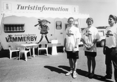 Ambulerande turistinformation i husvagn