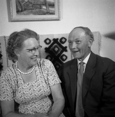 Erik Ahlstrand med fru
- 60 årsfirande -

Dok.112021/KG