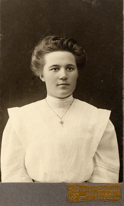 Sigrid Norlander aug. 1909.