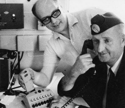 1 Nils Nicander Brandchef, 2 Karl-Erik Flender Taxichaufför 1965-1970.