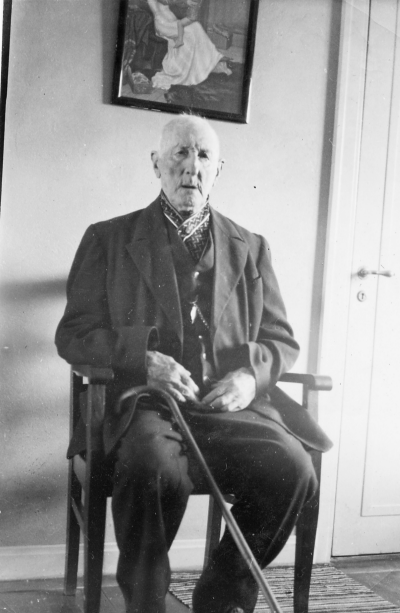 Kyrkväktare Johan Hagman Vimmerby  född 1835 död1937.    