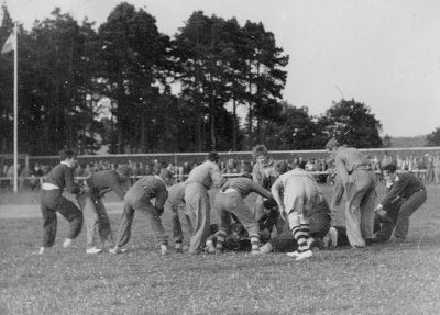 Vimarvallen i Vimmerby Folksöndag Stor festivitas 6 juni 1948.  Rugby           