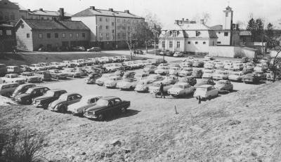 Rudaområdet innan Domus byggdes 1972.  