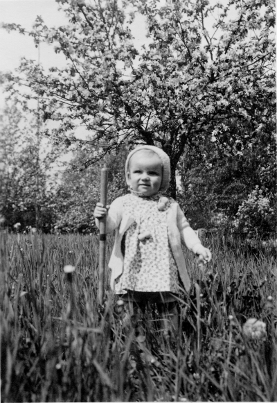 Barbro i Brokabo trädgård.