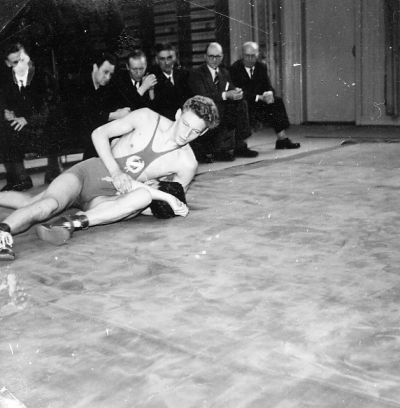 Allan Gustafssons egen dokumentation: " Olle Larsson segernacksving över Jonsson Kalmar 1956."