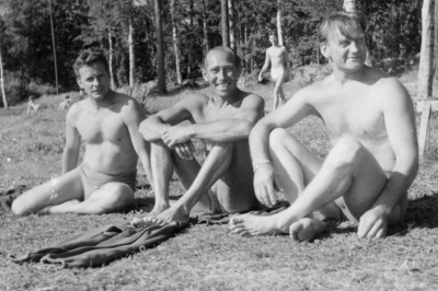 Från vänster  Svensson "Svasse"  Bero Pettersson "Billing"  och  Bror Pettersson "Kilot" .   