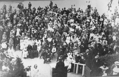 Landshövding Falk inviger utställningen 1920. 1) Falk T.E.