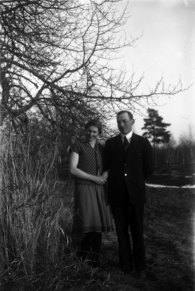 Agda Karlsson, Södra Vi och Tore Hansson, Grägarp.