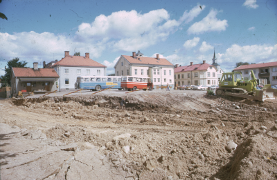 Stadshuset grävningsarbete gamla busstation 

090402/KG