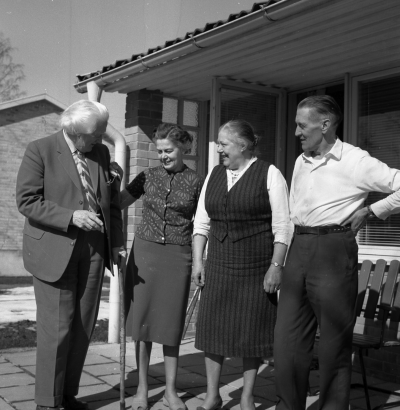 Från vänster 1. " Pelle Näver " Josef Högstedt 4. Thorvald Eriksson

Dok.110209/KG