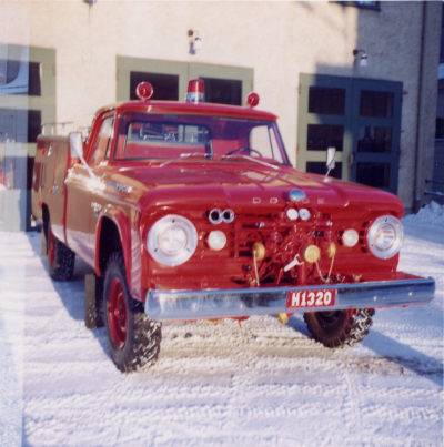 Jeepbrandbil inköpt 1965.