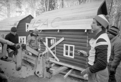 Sagobyn börjar byggas