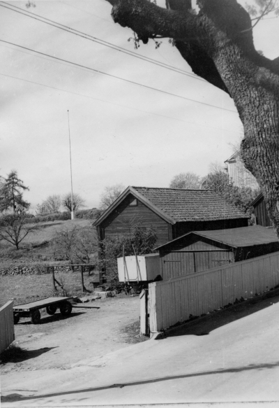 1950-talet vid Stångågatan, Vimmerby, (mot sydväst)
Bergstens stall