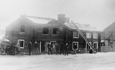 Pelikanen 4 Norrtullsgatan 1, Magkrampen brann 1901 revs och Berggrens hus färdigt 1902.